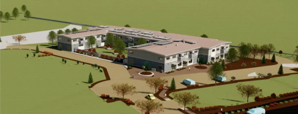 Big Wave Project rendering of housing project for adults with special needs in Princeton, California