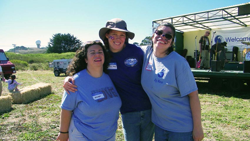 Big Wave Project members at fundraiser concert