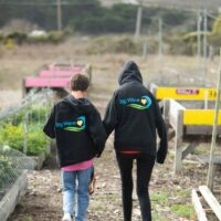 Big Wave future residents Sam and Jane at Big Wave Farm